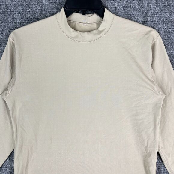 XGO Shirt Medium Mens Tan Crew-Neck Made USA Base‎ layer Acclimate Dry Outdoor - Picture 3 of 11